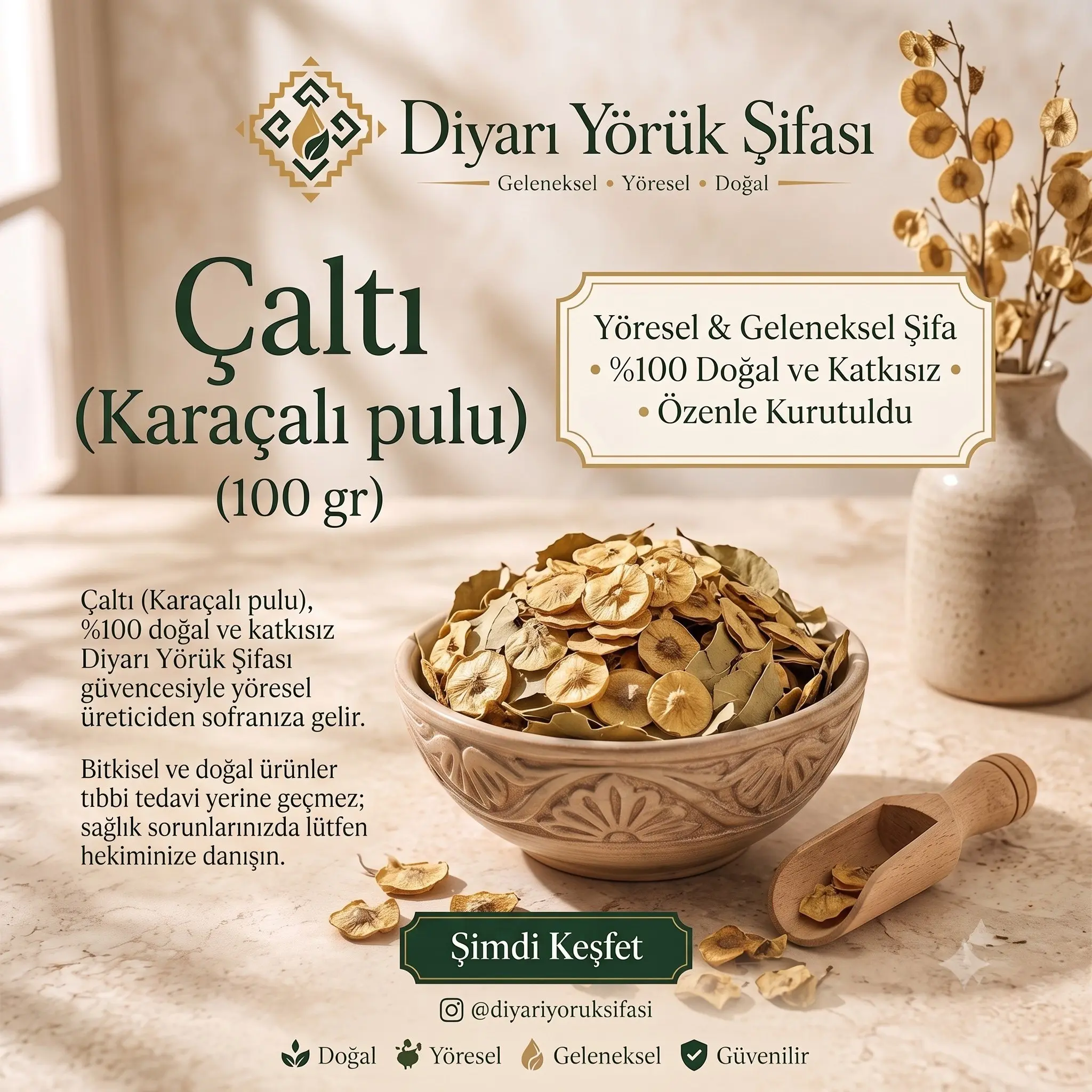 Çaltı (Karaçalı pulu) 100 gr - Görsel 2